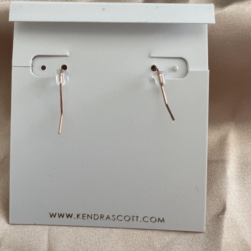 Kendra Scott Lee Rose Gold Druzy earrings - Picture 5 of 6